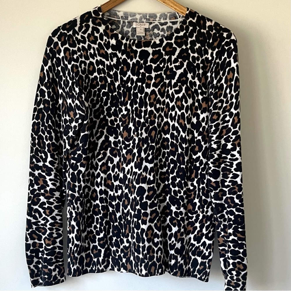 J. Crew Factory Teddie Sweater in Leopard - Picture 6 of 7